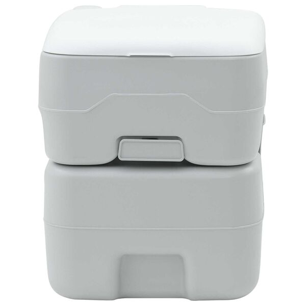 vidaXL Matkamiseks m&otilde;eldud k&auml;imla Hall ja Valge 41,5 x 36,5 x 42 cm