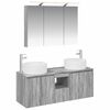 vidaXL Vannitoa kapikomplekt 4 pcs Hall Sonoma 100 x 14,5 x 70 cm