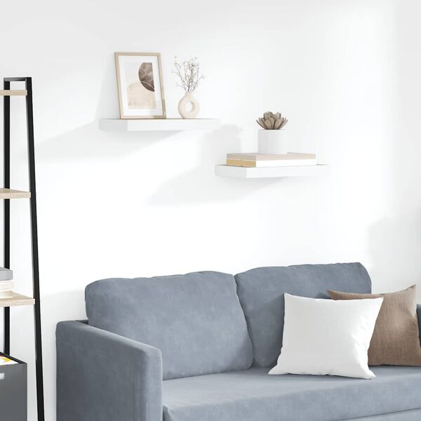 vidaXL seinariiulid, 2 tk, tamm ja valge, 40 x 23 x 3,8 cm MDF