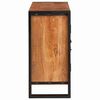 vidaXL Küljekapp uste jaotiga Pruun Kindel akaatsiapuit ja metall