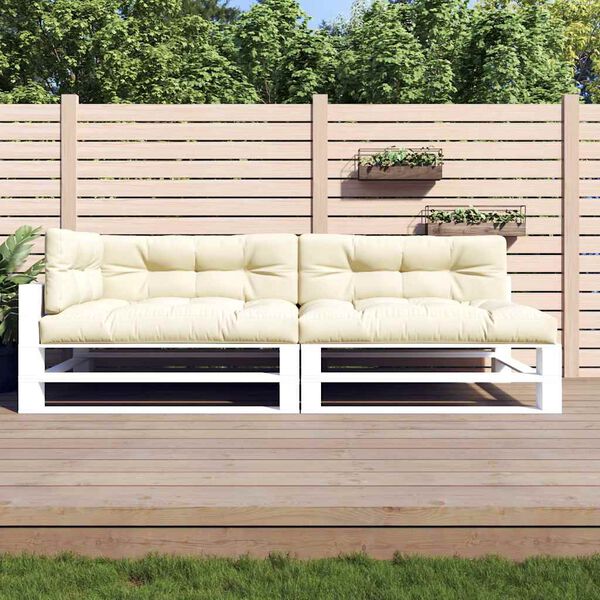 vidaXL euroaluse istmepadjad 5 tk, kreemjasvalge, kangas