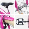 vidaXL Laste Bike 20 Tolli vanuses 6-11 aastat Tumepink