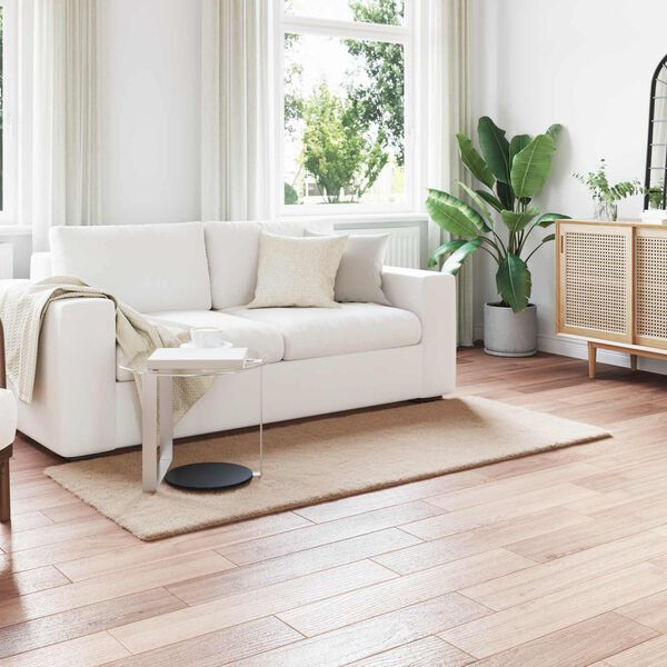 vidaXL Kunstlik K&uuml;&uuml;liku Karv Mat Olite Pruunikashall 100 x 200 cm