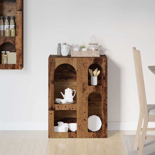 vidaXL K&otilde;ide Vana puit 59 x 35 x 80.5 cm Tehispuit