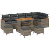 vidaXL Aia Diivanikomplekt 10 pcs Hall pol&uuml;rotang