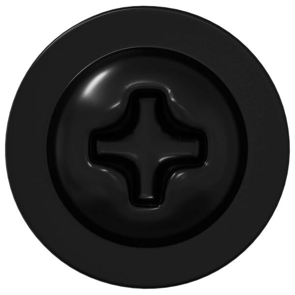 vidaXL Ises&otilde;itev nael 2 pcs Must 3,5 x 12 mm Raud