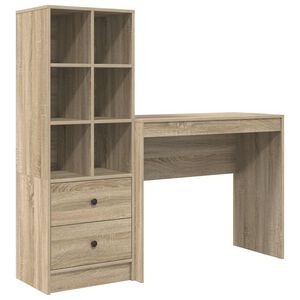 vidaXL Laud Sonoma tamm 135,5 x 40 x 127 cm 2 tk