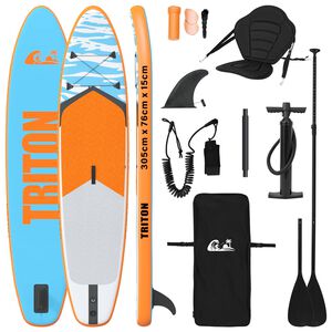 vidaXL SUP laud koos istmega 2-in-1 TRITON 305 x 76 x 15 cm Sinine