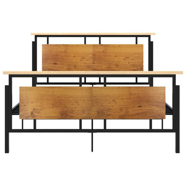 vidaXL voodiraam, metall, 140 x 200 cm