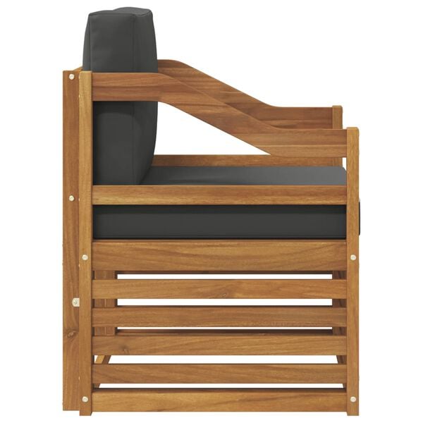 vidaXL V&auml;li diivanikomplekt Tugev akaatsiapuit ja pol&uuml;ester Neutraalne