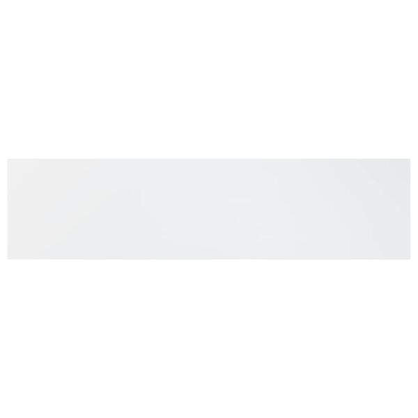 vidaXL riiuliplaadid 8 tk, k&otilde;rgl&auml;ikega valge, 40x10x1,5 cm, tehispuit