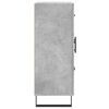 vidaXL puhvetkapp, betoonhall, 69,5 x 34 x 90 cm, tehispuit
