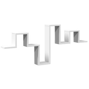 vidaXL seinariiul, valge, 104,5 x 10 x 43 cm, tehispuit