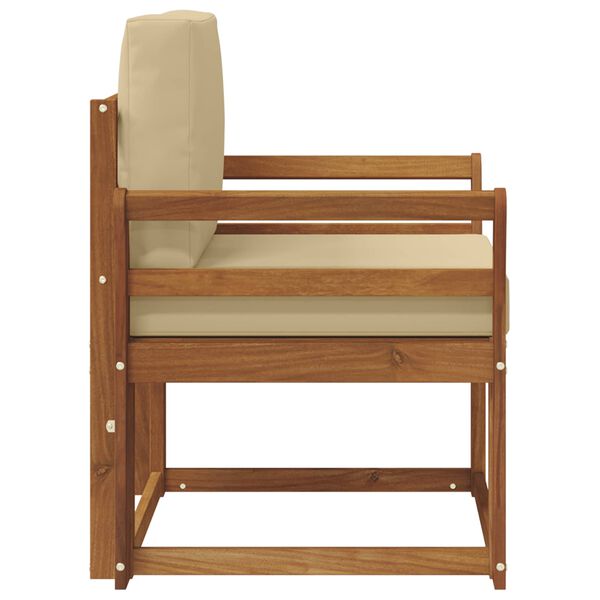 vidaXL &Otilde;uesohva Tugev akaatsiapuit ja pol&uuml;ester Neutraalne