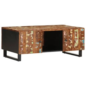 vidaXL kohvilaud, 100 x 54 x 40 cm, taastatud puit ja tehispuit