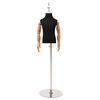 vidaXL Reguleeritav 120-157 cm Mannekeen Alusega Unisex PP Must