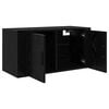 vidaXL Seinale kinnitatav TV kapp 80 x 34.5 x 40 cm Must tamm