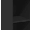 vidaXL kõrge kapp, must, 40 x 41 x 124 cm, tehispuit