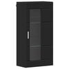 vidaXL Puidust kapp ladustamisega Must 50 x 29 x 100 cm Tehispuit