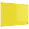 vidaXL K&ouml;&ouml;giseina paneel Kollane 90 x 60 cm karastatud klaas