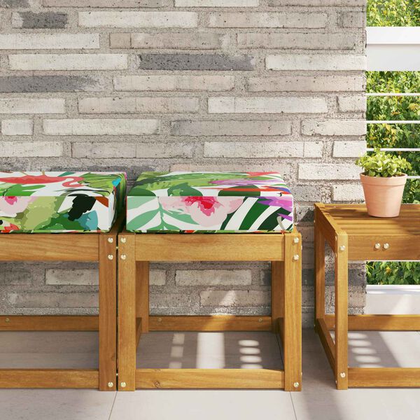 vidaXL Aia istepadjake v&auml;rviline 40 x 40 x 8 cm 100% Pol&uuml;ester