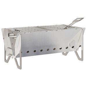 vidaXL Telkimise l&otilde;kkekoht 42 x 22 x 18 cm Roostevaba teras H&otilde;bedane