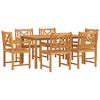 vidaXL Aia söögilaudade komplekt 7 pcs Pruun Tugev akatsiapuu