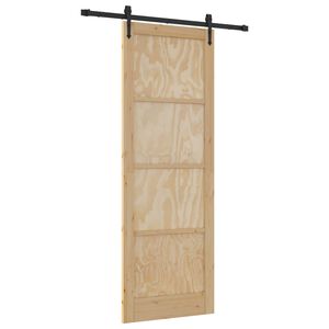 vidaXL Libisev uks ORKDAL Naturaalne 83 x 232 cm Toekas m&auml;nnipuit