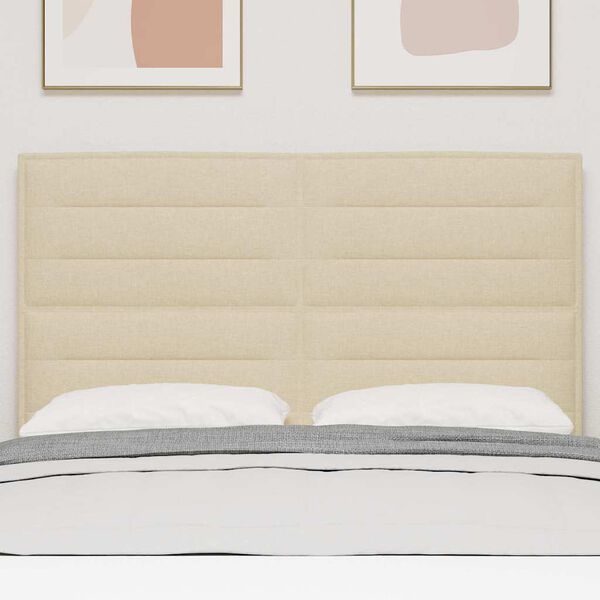 vidaXL LED peatoed LED -ribatuledega peaga cream 144 cm Pol&uuml;ester