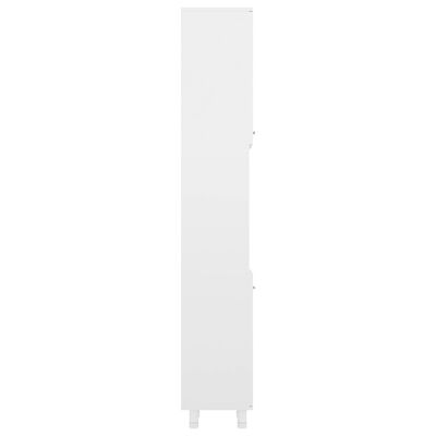 vidaXL vannitoakapp kõrgläikega valge 30 x 30 x 179 cm puitlaastplaat