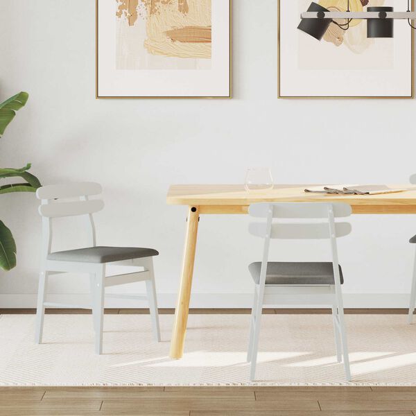 vidaXL S&ouml;&ouml;gitool 2 pcs Valge ja hall Paks Kautsukipuit