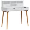 vidaXL Tualettlaua komplekt FAUSKE 2 pcs Valge 100 x 50 x 103,5 cm