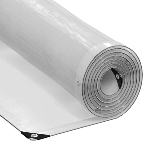 vidaXL Kattekangas aukudega L&auml;bipaistev 4 x 4 m Polyethylene