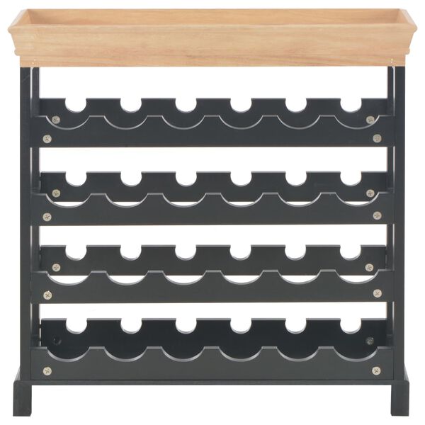 vidaXL veinikapp, must, 70 x 22,5 x 70,5 cm, MDF