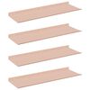 vidaXL Ujuv riiul 4 pcs Roosa 60 x 18 x 2,5 cm Teras