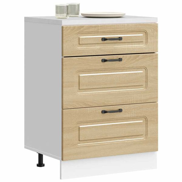 vidaXL k&ouml;&ouml;gi aluskapp, Kalmar, Sonoma tamm, tehispuit