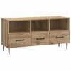 vidaXL Telerikapp sahtliga Artisan tamm 102 x 34,5 x 50 cm Tehispuit
