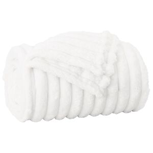 vidaXL Pleedi pleed Valge 150 x 130 cm Fliis