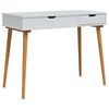 vidaxl Riietumislaud FAUSKE Valge 100 x 50 x 78 cm