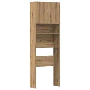 vidaXL pesumasinakapp, k&auml;sit&ouml;&ouml;tamm, 64 x 24 x 190 cm, tehispuit