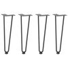 vidaXL juuksenõeljalad kohvilauale, 4 tk, antratsiithall, 42 cm, täisteras