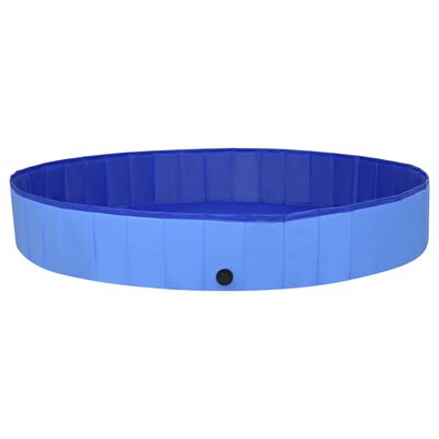 vidaXL kokkupandav koertebassein, sinine, 200 x 30 cm, PVC