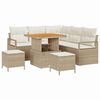 vidaXL Aia Diivanikomplekt padjaga ladustamisega 8 pcs Beez ja koor