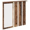 vidaXL Seinale kinnitatav riidepuu Vana puit 84 x 10 x 80 cm Tehispuit