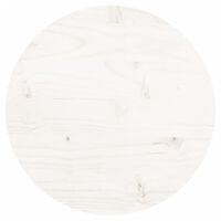 vidaXL lauaplaat, ümmargune, valge, Ø 30 x 3 cm, männipuit