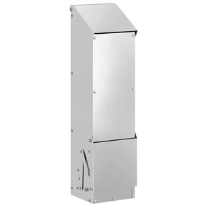 vidaXL Kanali feeder Hõbedane 13 x 12 x 51 cm Tsinkteras