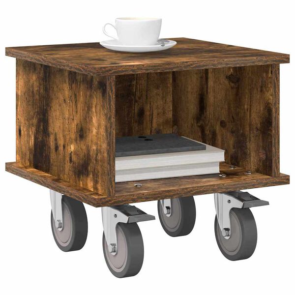 vidaXL Telerialus Suitsetatud tamm 37 x 35 x 35 cm Tehispuit