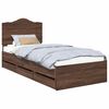 vidaXL Voodi raam sahtliga peaga Pruun tamm 75 x 190 cm Inseneripuit