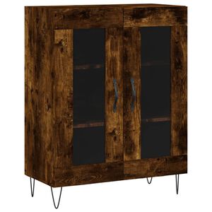 vidaXL puhvetkapp, suitsutatud tamm, 69,5 x 34 x 90 cm, tehispuit