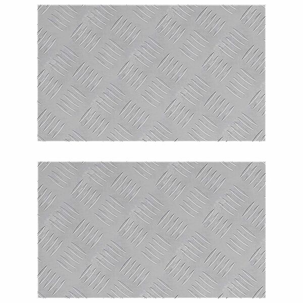 vidaXL Astme katte Ristk&uuml;lik 2 pcs H&otilde;bedane 50 x 30 cm Alumiinium